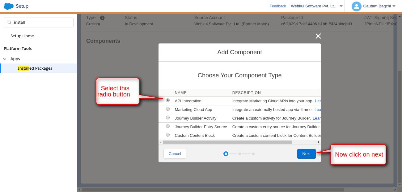 BigCommerce Marketing Cloud Connector credentials