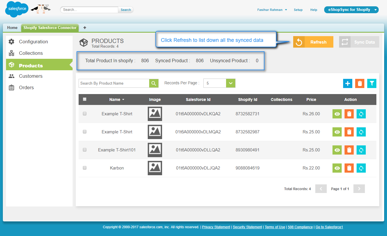 products sync