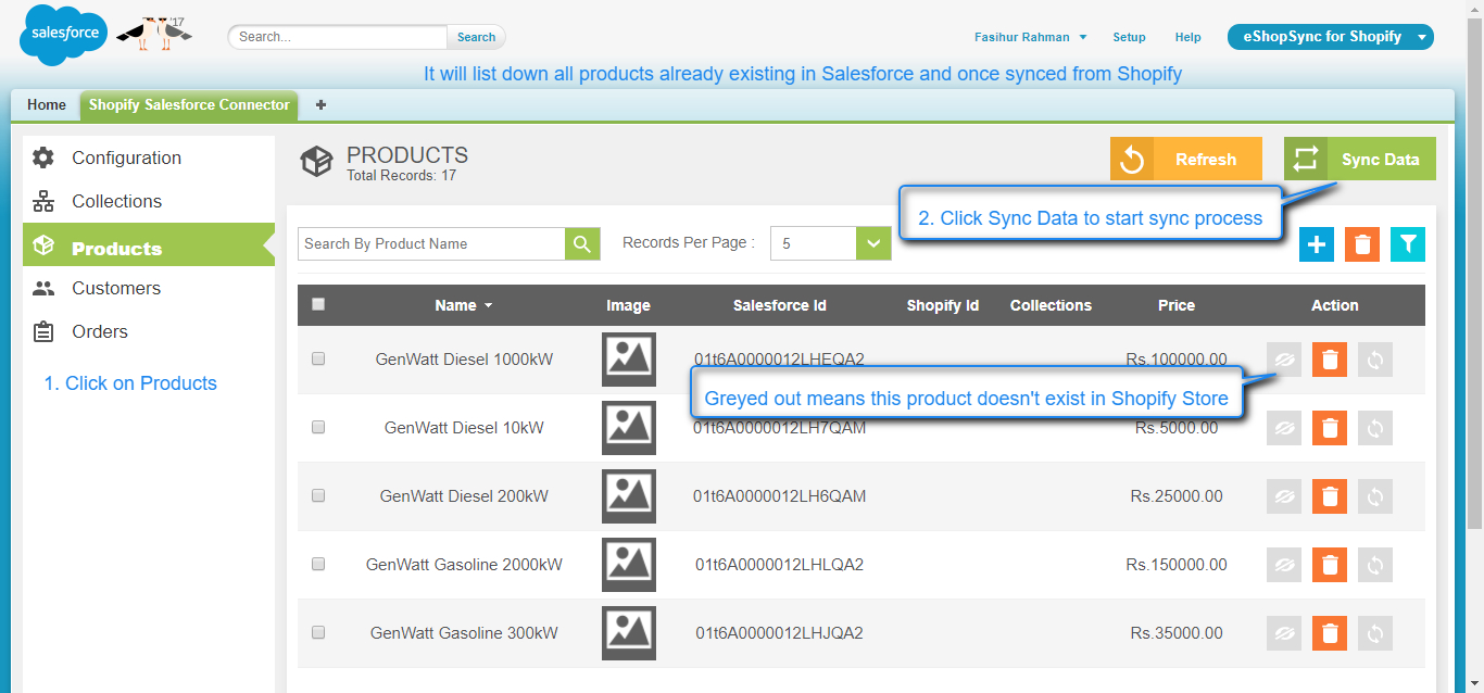products sync