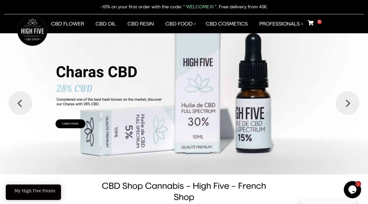 online WooCommerce CBD store
