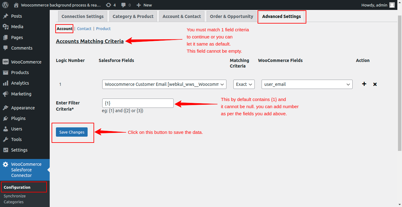 Advanced-Settings-of-Account-in-WordPress-WooCommerce-Salesforce