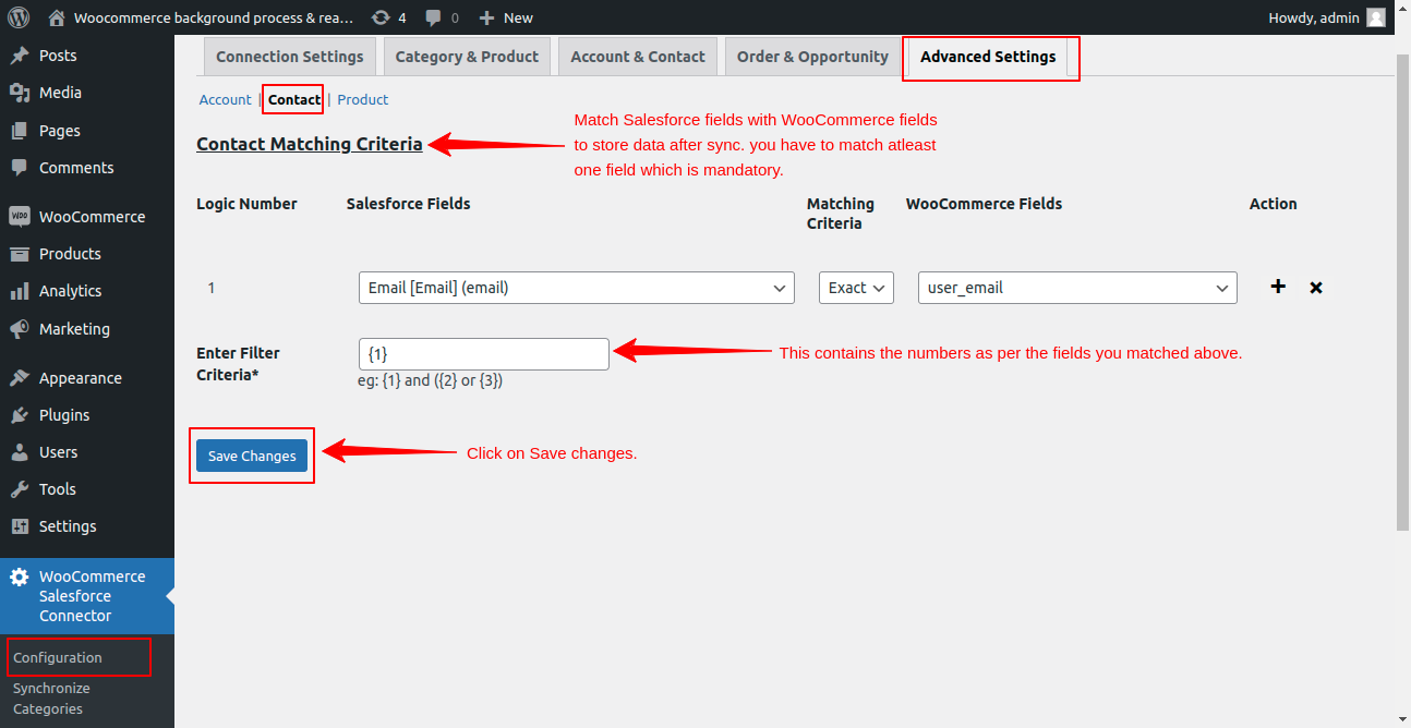 Advanced-Settings-of-contact-in-Woocommerce-WordPress-Salesforce