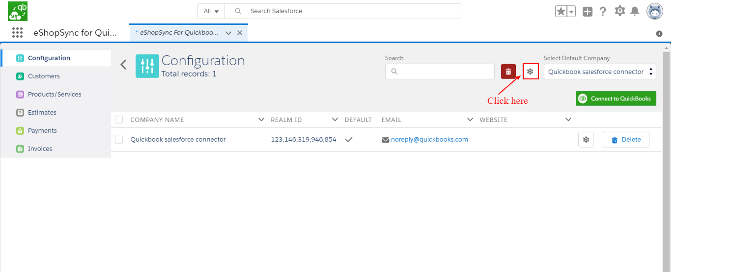 Configuration settings