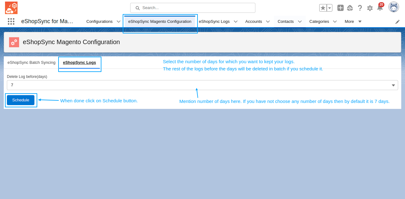 eShopSync-Logs-Magento-2-Salesforce-connector