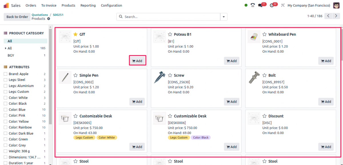 Odoo 17 catalog
