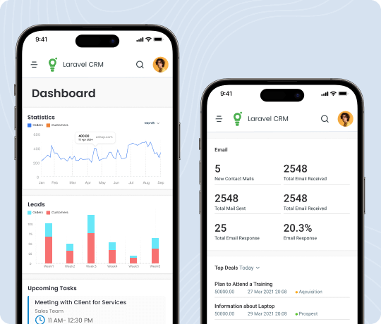 laravel-crm-mobile-app-development