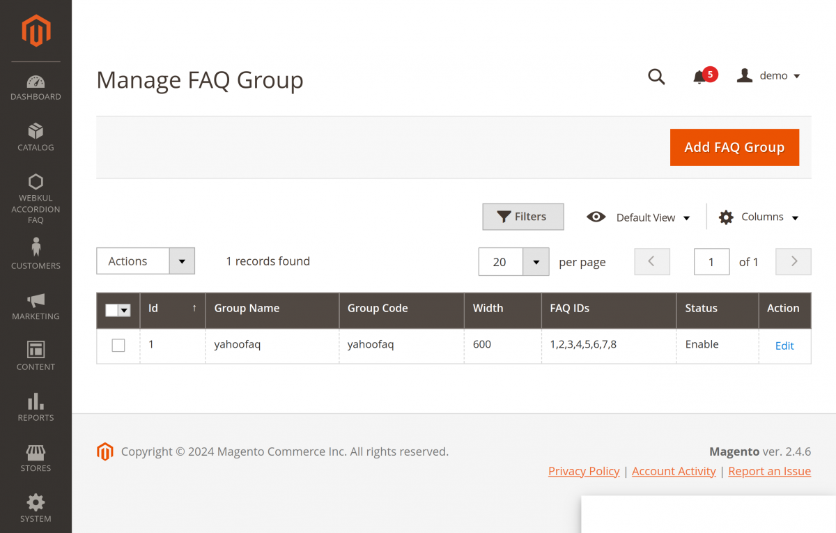 magento-modules-demo-demo.webkul.in_admin_accordionfaq_faqgroup_index_key_cb0640cc102ac86a22bf370b1b5bd84279a542576774f0872c3d44e72dc3ffcf_