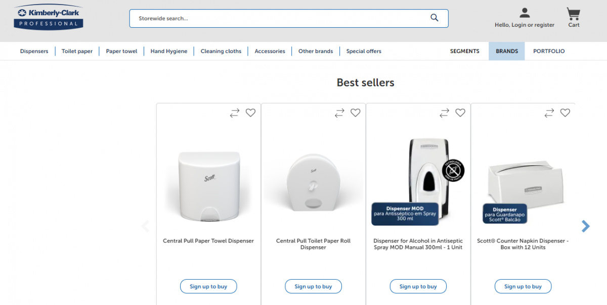 kimberly clark brazil marketplace