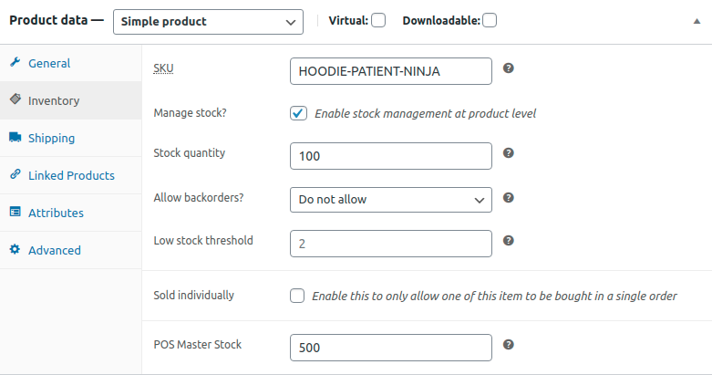 manage quantity