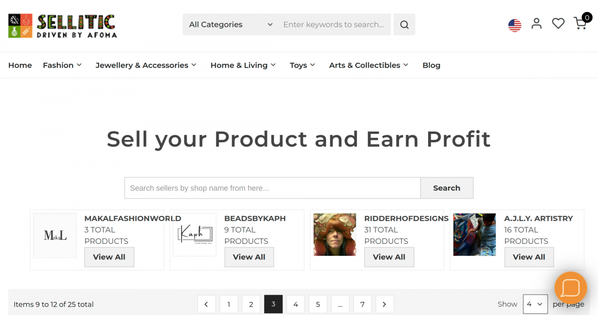 artisans online marketplace sellers list
