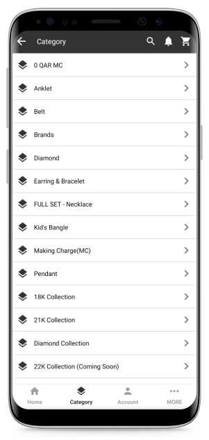 Qatar Jewellery Shopping App