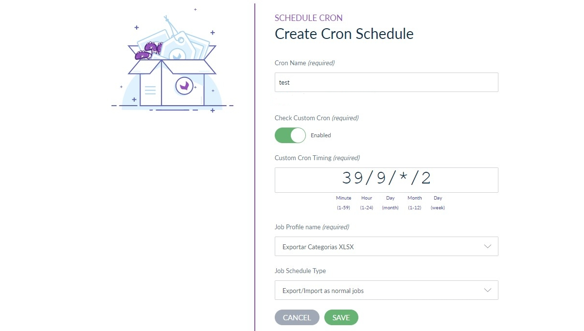 Akeneo cron scheduler