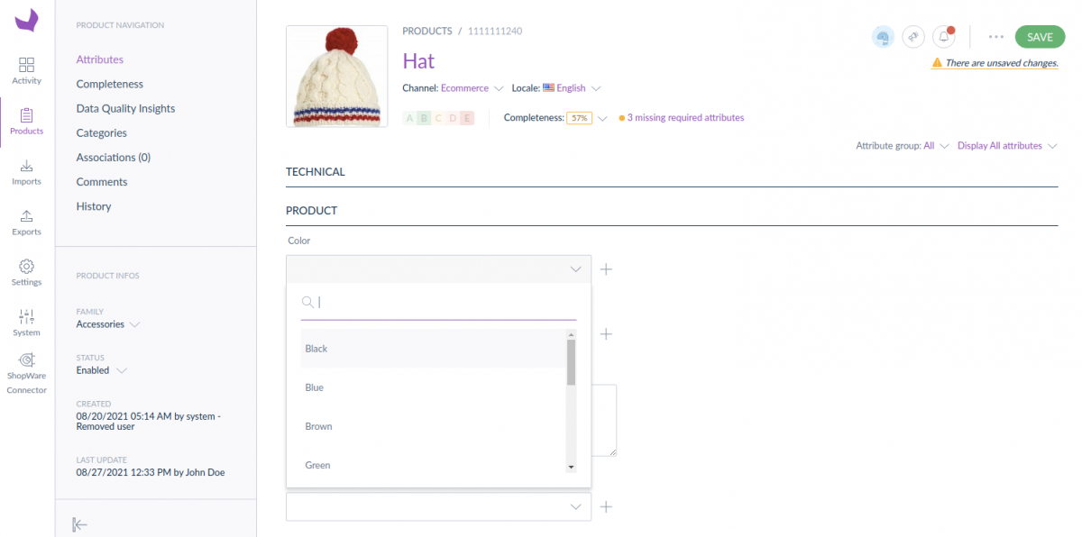 Print Equipment Webkul Shopware Akeneo Customization