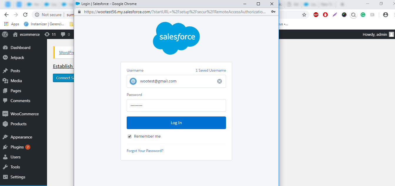 Salesforce-ORG-credentials