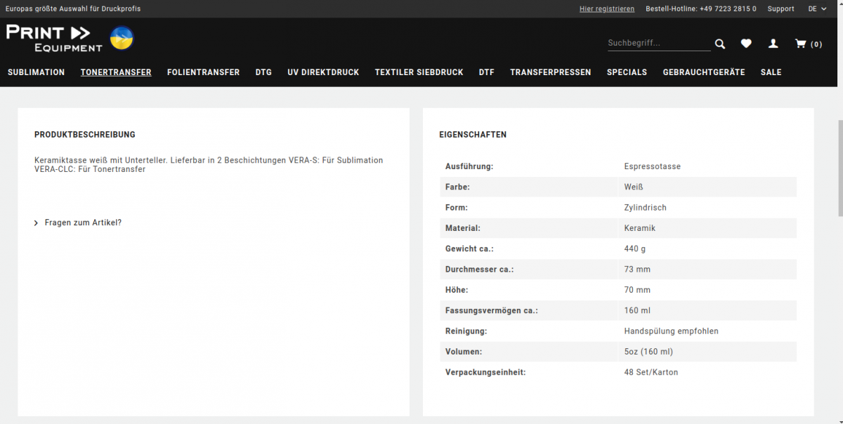 Print Equipment Webkul Shopware Akeneo Customization