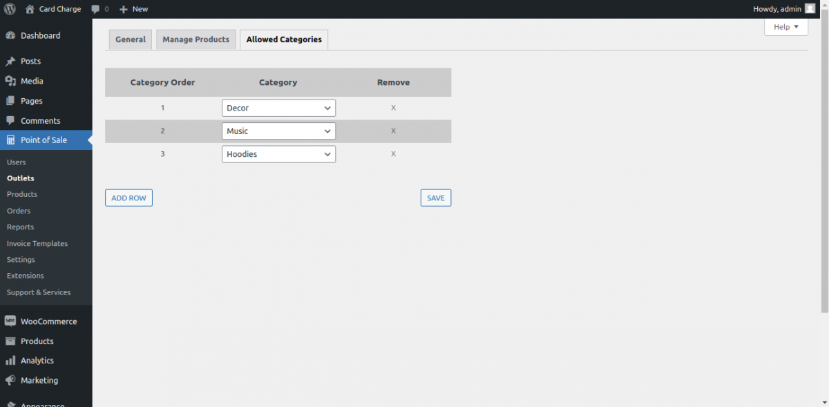 WooCommerce POS Plugin Backend