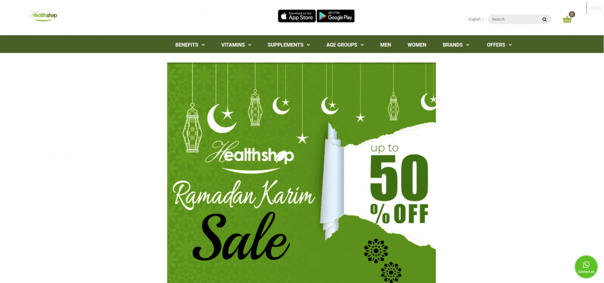 The-health-shop-homepage