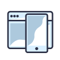 Works on cross devices-Icon