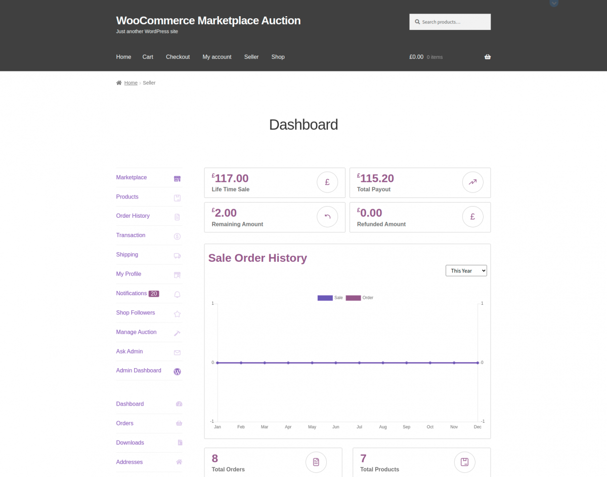 WooCommerce marketplace Auction plugin