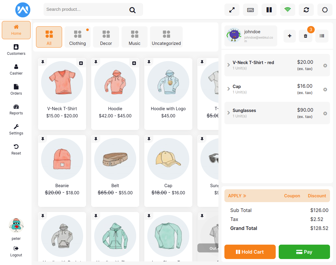 pos cart